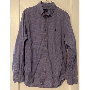 Polo Ralph Lauren Men’s Long Sleeve button down shirt casual blue size medium